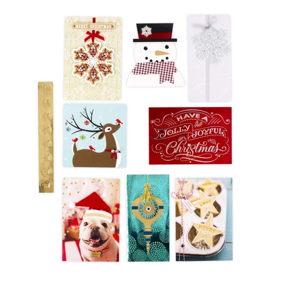 Hallmark Collectible Box With Snowflakes/Set of 24 Assorted Seasonal Cards/NEW!! - Picture 5 of 10